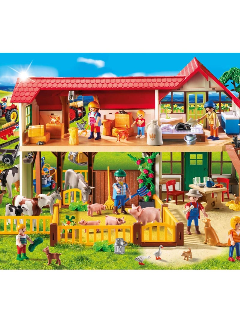 Puzzle 100 pièces : La Ferme : Playmobil N/A - Kiabi