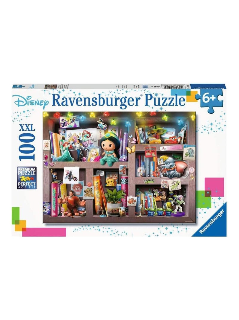 Puzzle 100 pièces XXL - L'étagère du collectionneur Disney N/A - Kiabi