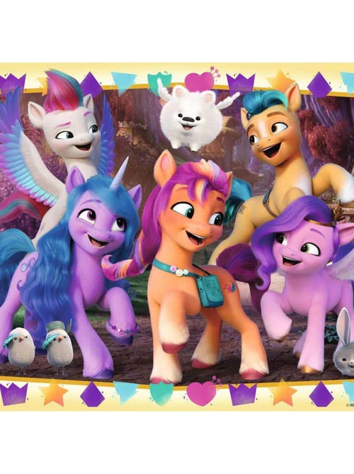 Puzzle 100 pièces XXL : My Little Pony : Aventures entre poneys ! - Kiabi