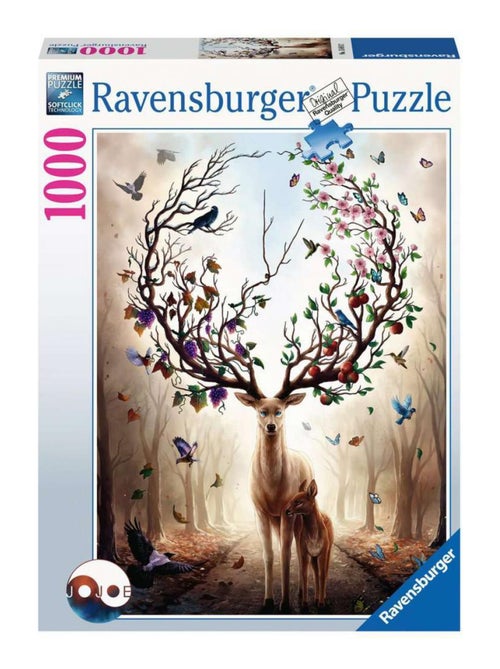 Puzzle 1000 pièces - Cerf fantastique - Kiabi