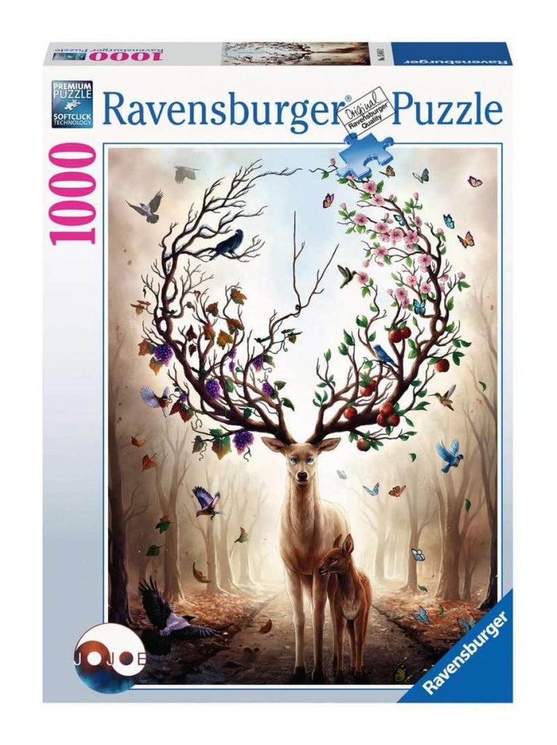 Puzzle 1000 pièces - Cerf fantastique N/A - Kiabi