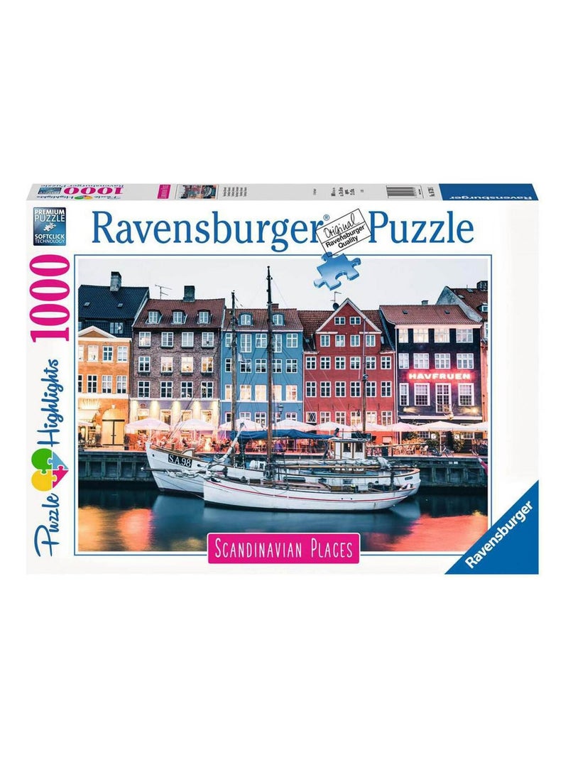 Puzzle 1000 pièces - Copenhague, Danemark (Puzzle Highlights) N/A - Kiabi