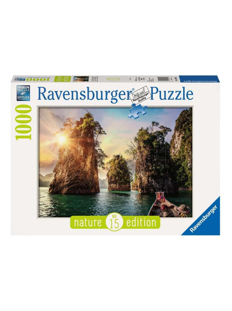 Puzzle 1000 pièces - Lac de Cheow Lan, Thaïlande N/A - Kiabi