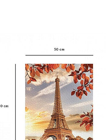 Puzzle 1000 Pièces - Tour Eiffel En Automne - Nathan
