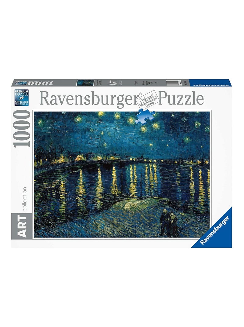 Puzzle 1000 pièces Art collection - La nuit étoilée sur le Rhône / Vincent Van Gogh N/A - Kiabi