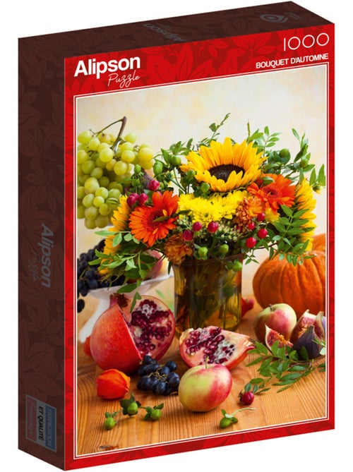 Puzzle 1000 Pièces Bouquet Automnale - Fabriqué en France - Kiabi