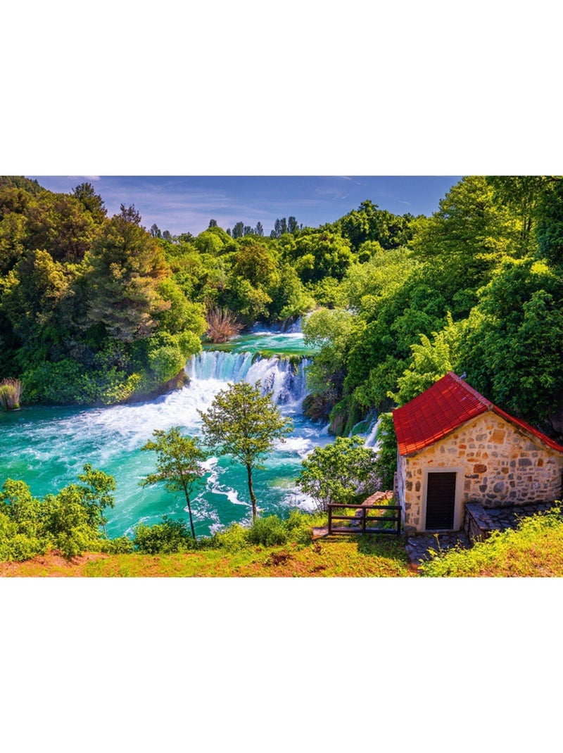 Puzzle 1000 Pièces Cascade de Krla - Fabriqué en France N/A - Kiabi