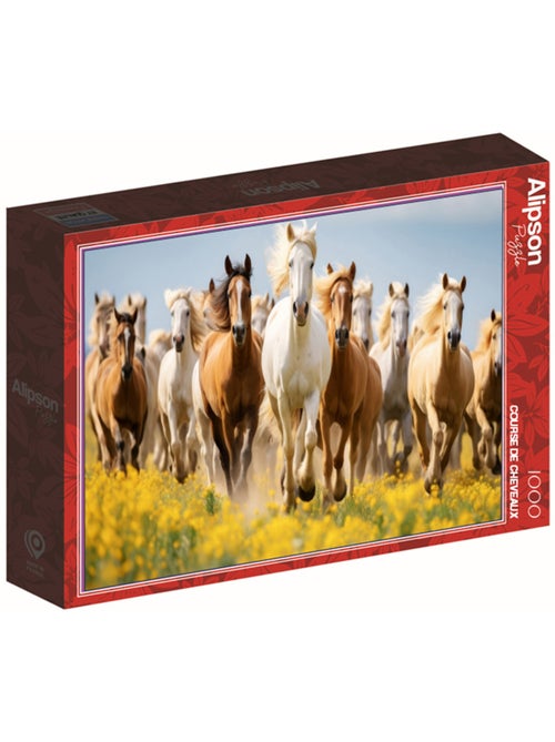Puzzle 1000 Pièces Course De Chevaux - Fabriqué en France - Kiabi