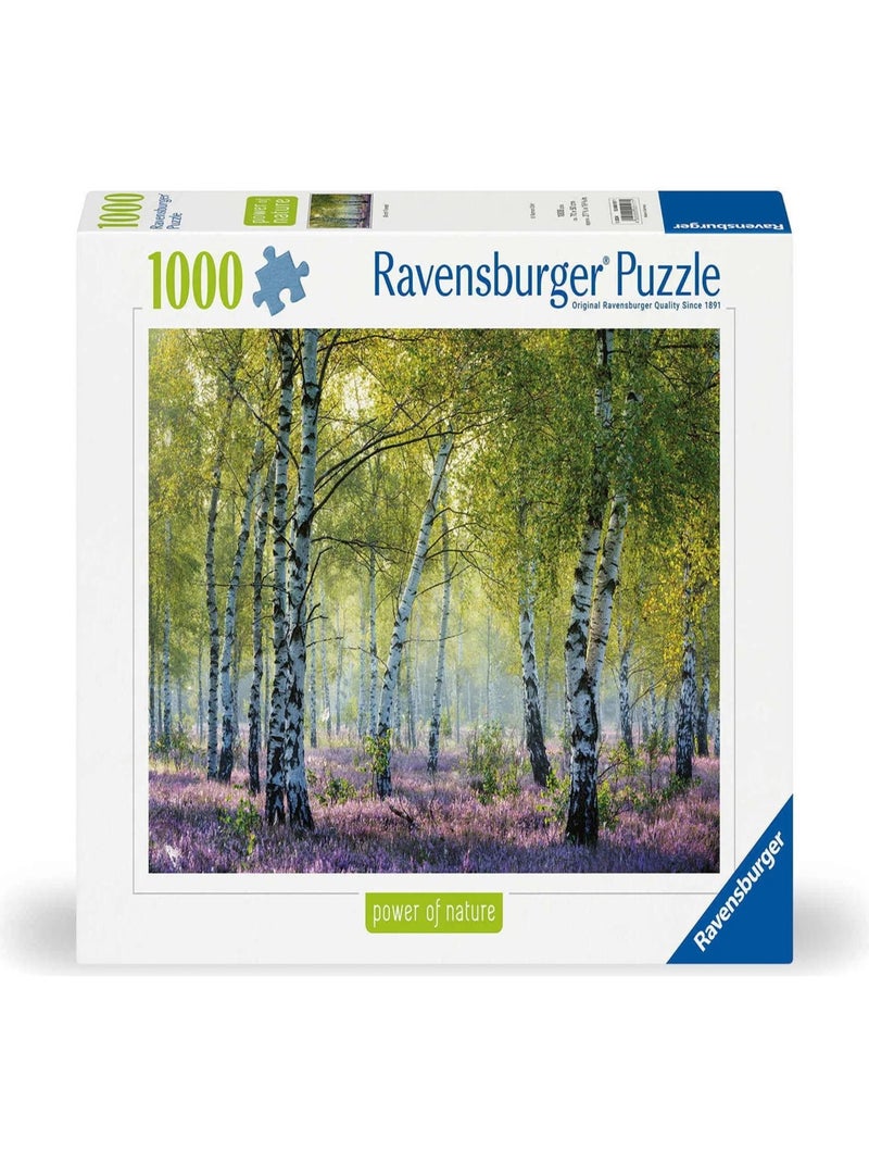 Puzzle 1000 pièces Forêt de bouleaux N/A - Kiabi