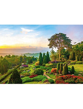 Puzzle 1000 Pièces Jardin Sur Colline - Fabriqué en France