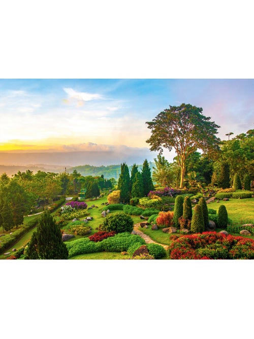 Puzzle 1000 Pièces Jardin Sur Colline - Fabriqué en France - Kiabi