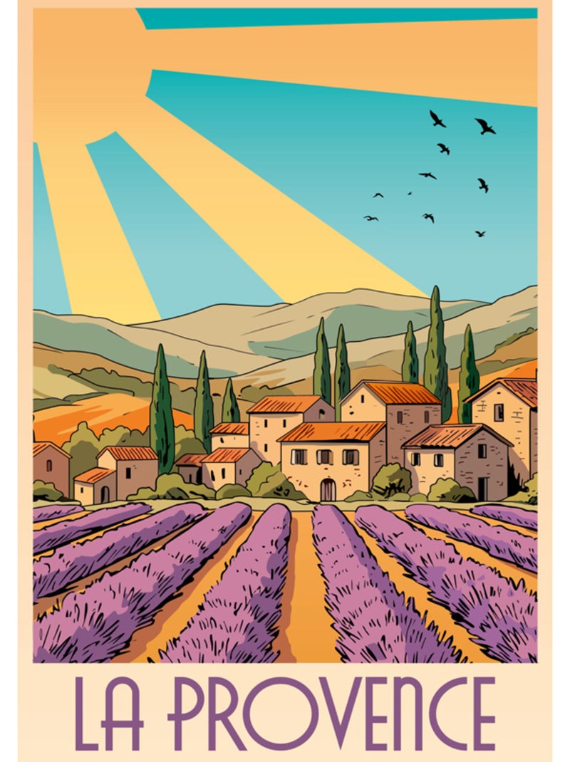 Puzzle 1000 pièces La Provence - Fabriqué en France N/A - Kiabi