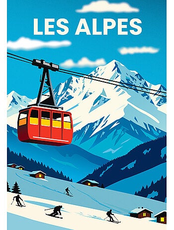 Puzzle 1000 pièces Les Alpes - Fabriqué en France