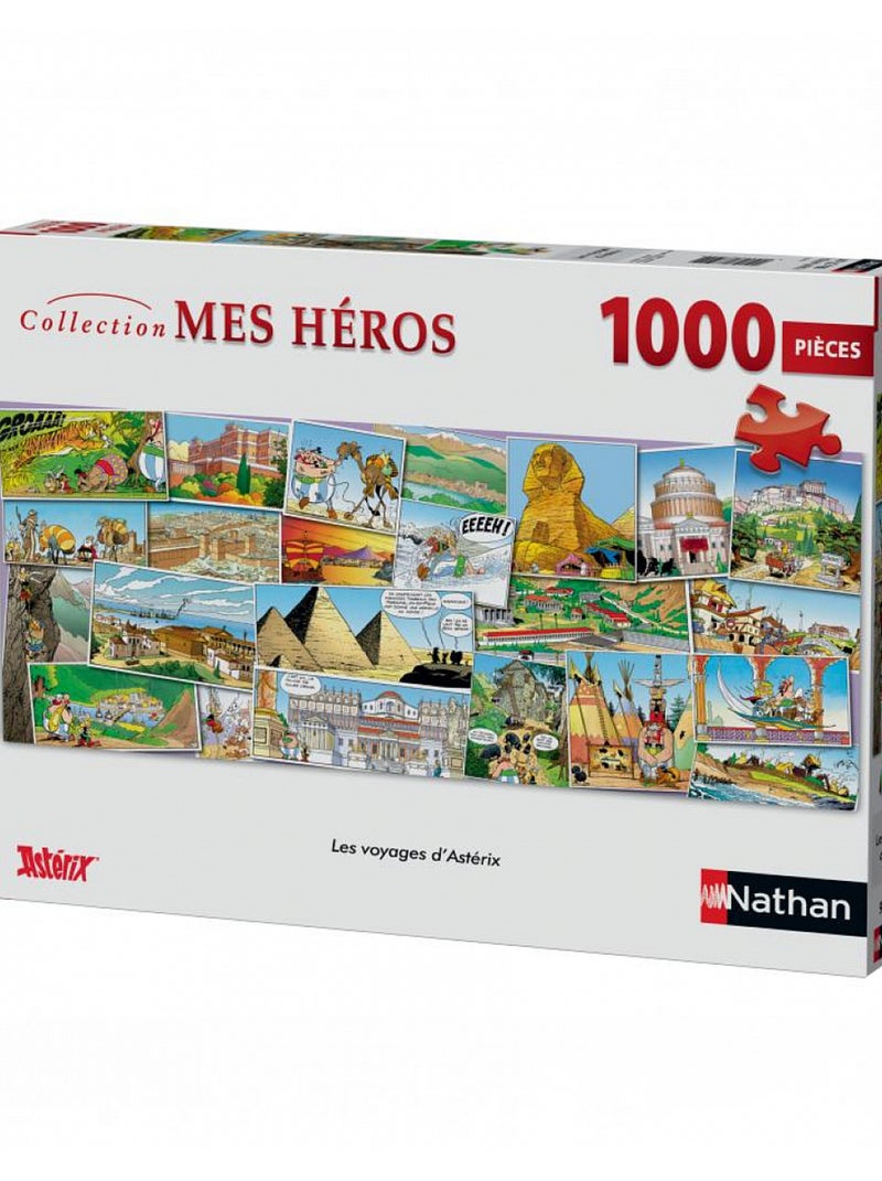 Puzzle 1000 Pièces Les Voyages D'astérix Puzzle  - Nathan N/A - Kiabi