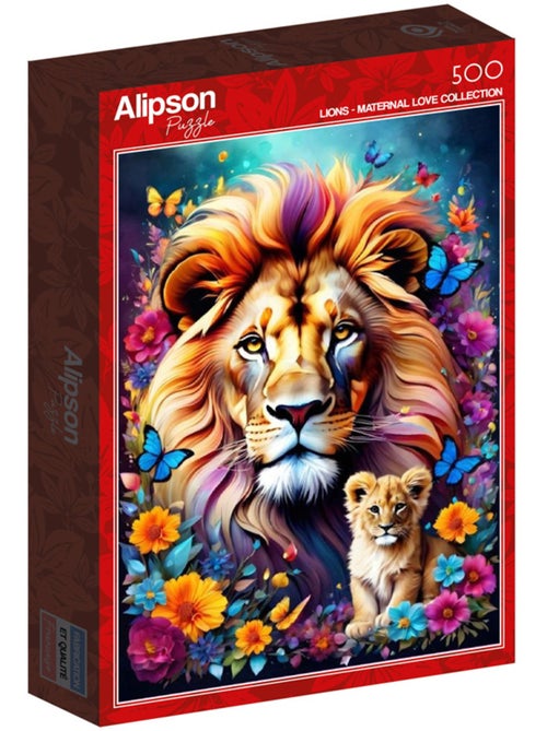 Puzzle 1000 pièces Lions - Fabriqué en France - Kiabi