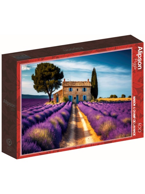 Puzzle 1000 Pièces Maison Champs Lavande - Fabriqué en France - Kiabi