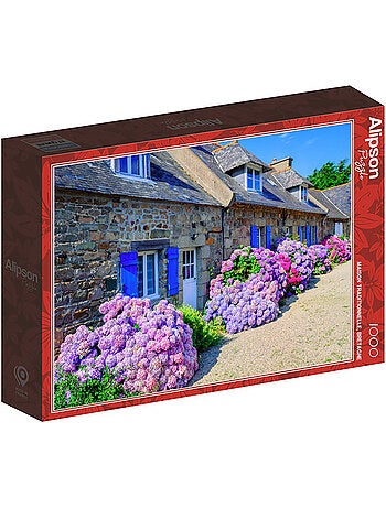 Puzzle 1000 Pièces Maison Traditionnelle Bretagne - Fabriqué en France