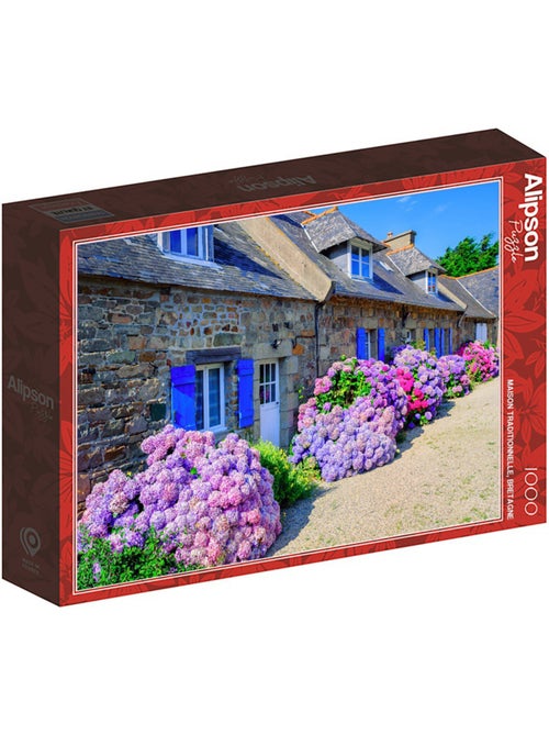 Puzzle 1000 Pièces Maison Traditionnelle Bretagne - Fabriqué en France - Kiabi