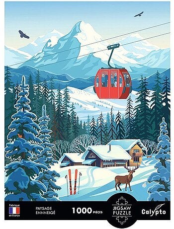 Puzzle 1000 pièces Paysage enneigé - Sentosphère