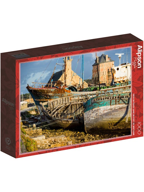 Puzzle 1000 Pièces Pièces Bateaux Port Bretagne - Fabriqué en France - Kiabi