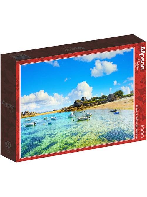Puzzle 1000 Pièces Plage Tregastel - Fabriqué en France - Kiabi