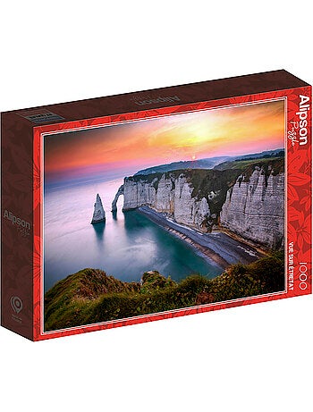 Puzzle 1000 pièces Vue sur Etretat - Fabriqué en France