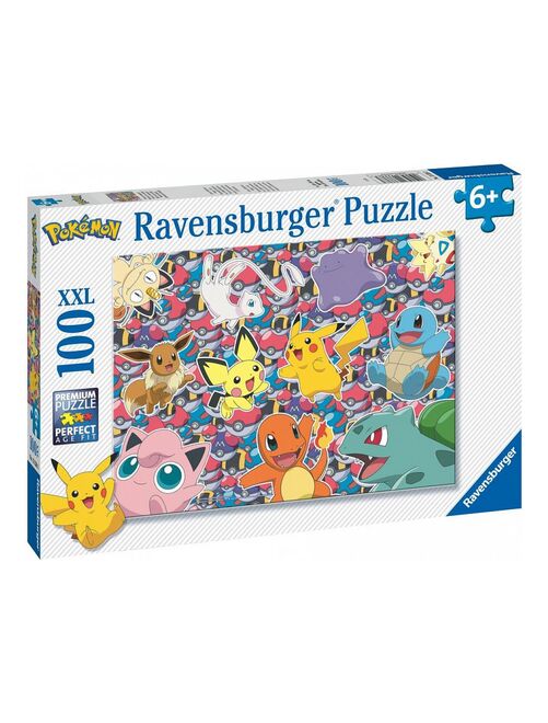 Puzzle 100p xxl - prêt pour la bataille ! / pokémon - Kiabi