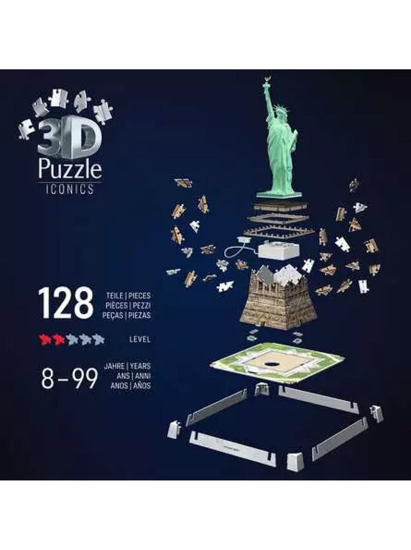 Puzzle 108 Pièces 3D Statue de la Liberté N/A - Kiabi