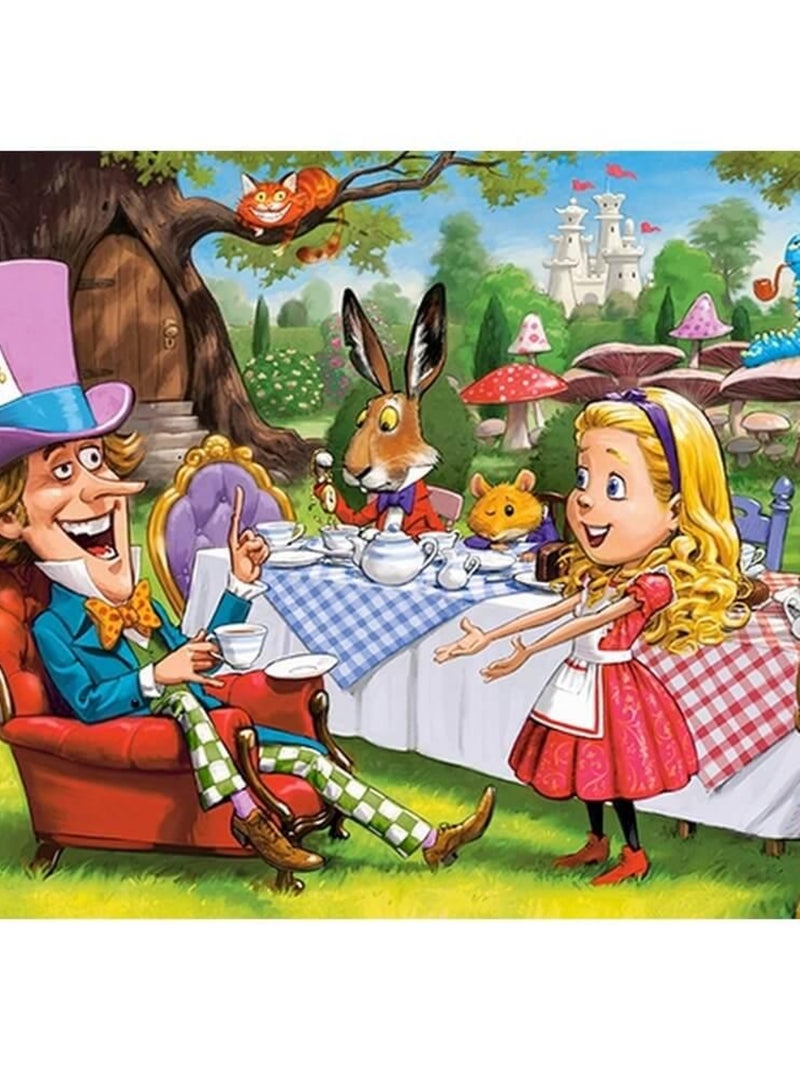 Puzzle 120 pièces : Alice au pays des merveilles N/A - Kiabi