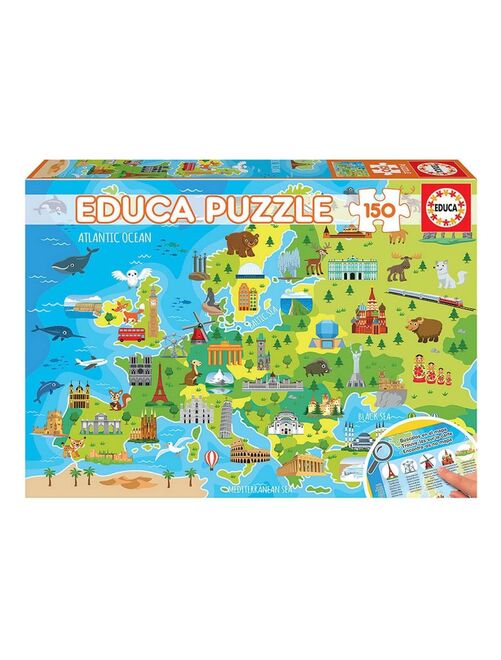Puzzle 150 pièces : Carte d'Europe - Kiabi