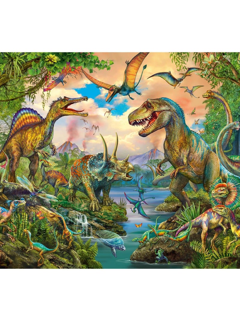 Puzzle 150 pièces : Dinos sauvages, avec tatouages N/A - Kiabi