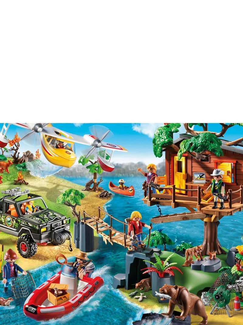 Puzzle 150 pièces : Playmobil : Cabane dans les Arbres N/A - Kiabi
