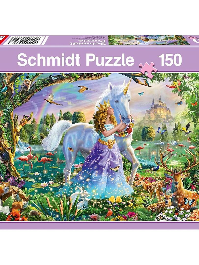 Puzzle Licorne rose, 150 pieces