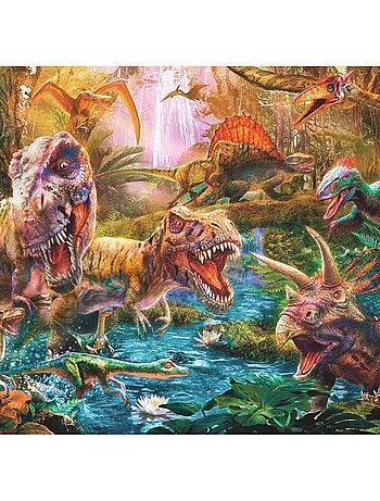 Puzzle 150 pièces XXL : Le rassemblement des dinosaures