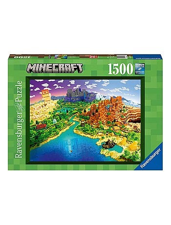 Puzzle 1500 pièces - Le monde de Minecraft