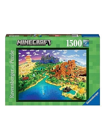 Puzzle 1500 pièces - Le monde de Minecraft