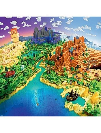 Puzzle 1500 pièces - Le monde de Minecraft