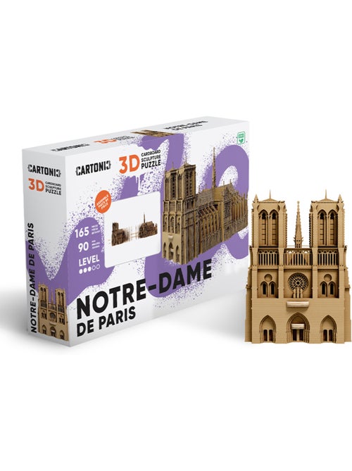 Puzzle 165 pièces 3d notre-dame-de-paris - Kiabi