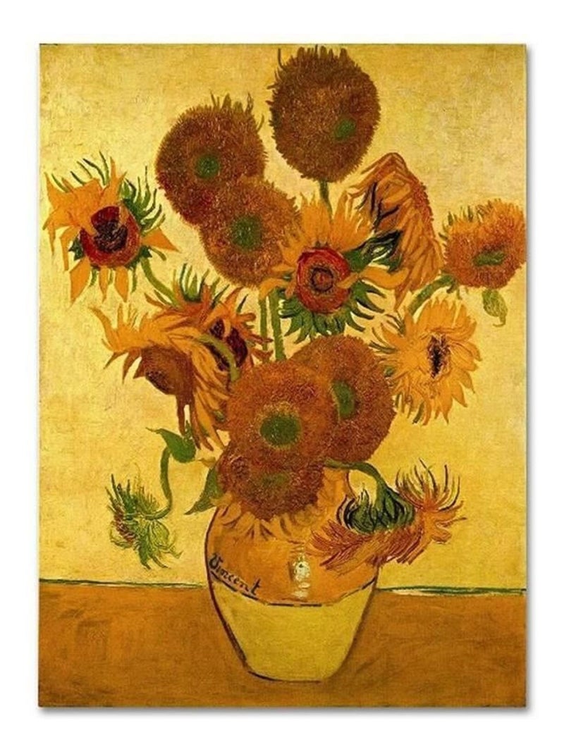 Puzzle 2 x 1000 pcs - Les tournesols + Terrase du cafe le soir - Van gogh N/A - Kiabi