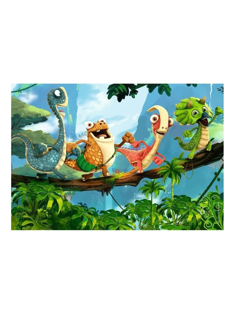 Puzzle 2 x 12 pièces Gigantosaurus : la petite bande de dinosaures N/A - Kiabi