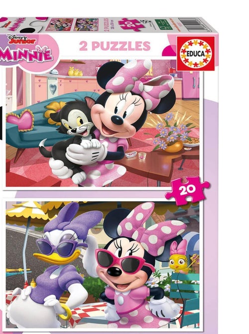 Puzzle 2 x 20 pièces : Disney : Minnie - Kiabi
