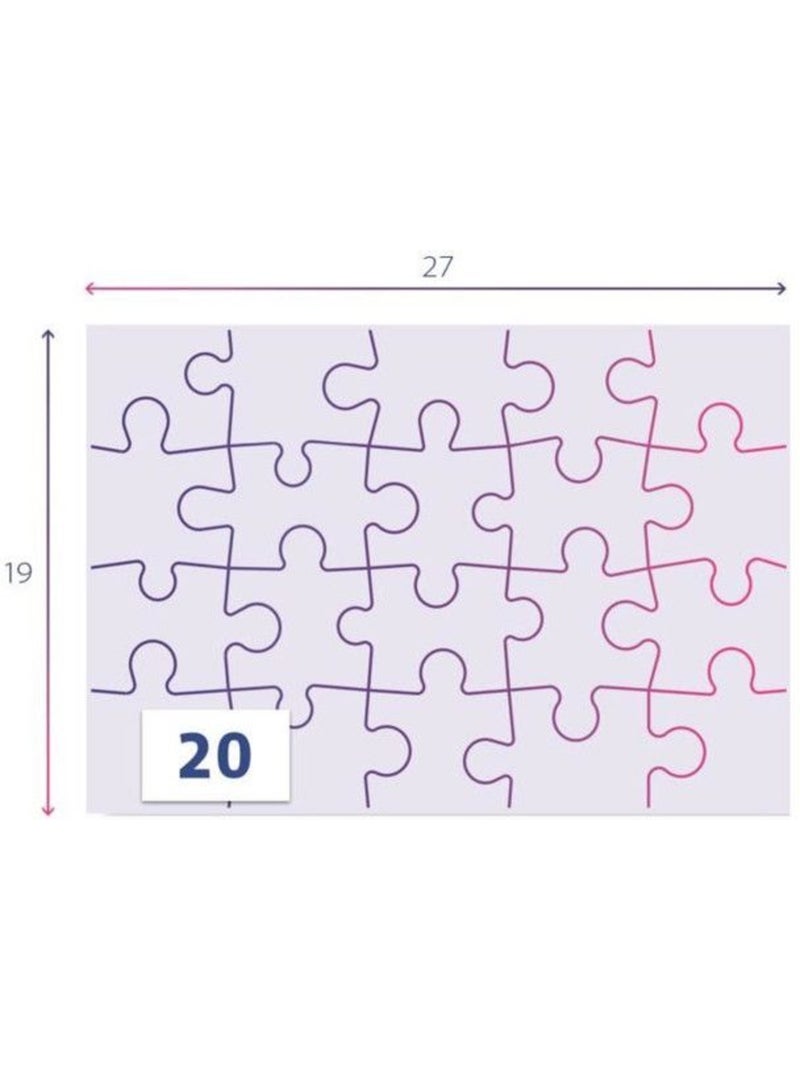 Puzzle 2 x 20 pièces :  Pat' Patrouille (Paw Patrol) N/A - Kiabi