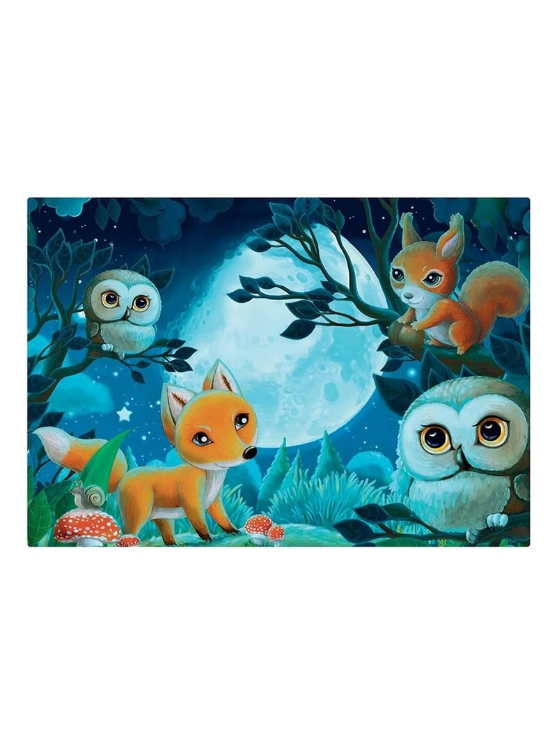 Puzzle 2 x 24 pièces Au Clair de Lune N/A - Kiabi