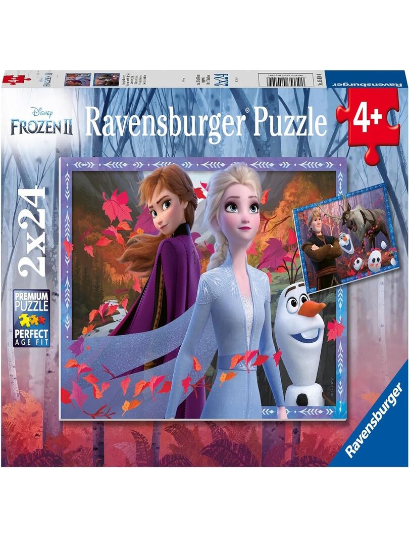 Puzzle 2 x 24 pièces : La Reine des Neiges 2 (Frozen 2) : Vers des ...