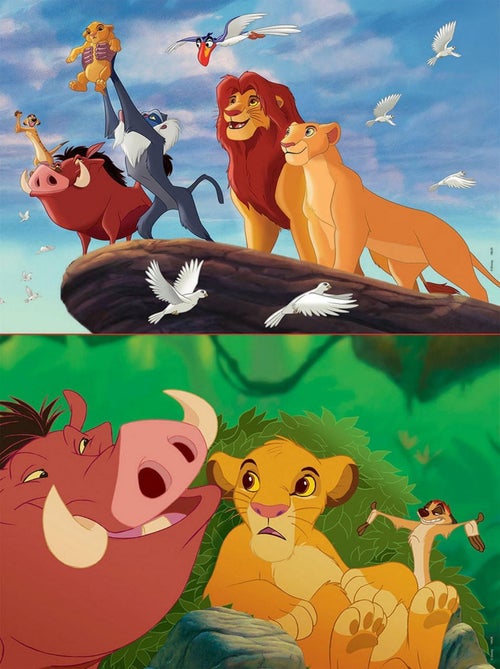 Puzzle 2 x 48 pièces : Le Roi Lion - Kiabi