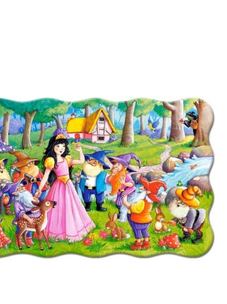 Puzzle 20 pièces : Blanche-Neige et les sept nains