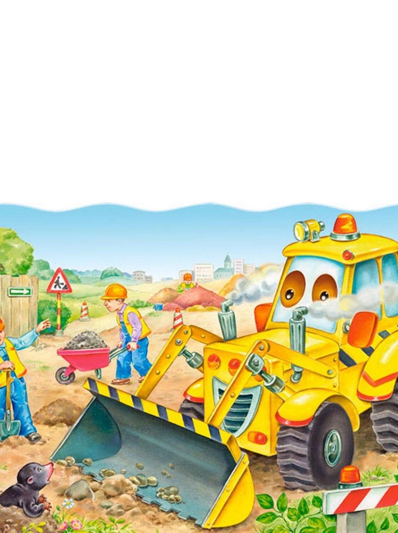 Puzzle 20 pièces maxi : Bulldozer en action N/A - Kiabi