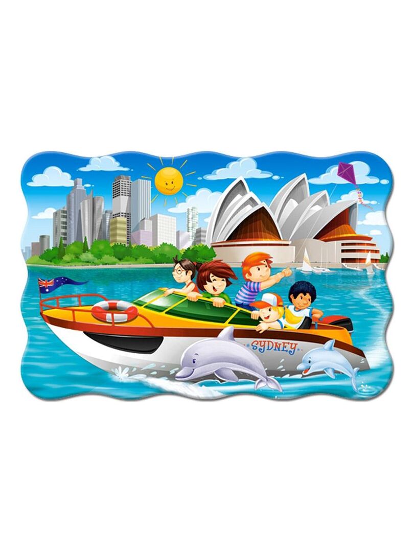 Puzzle 20 pièces maxi : Excursion en yacht à Sydney N/A - Kiabi