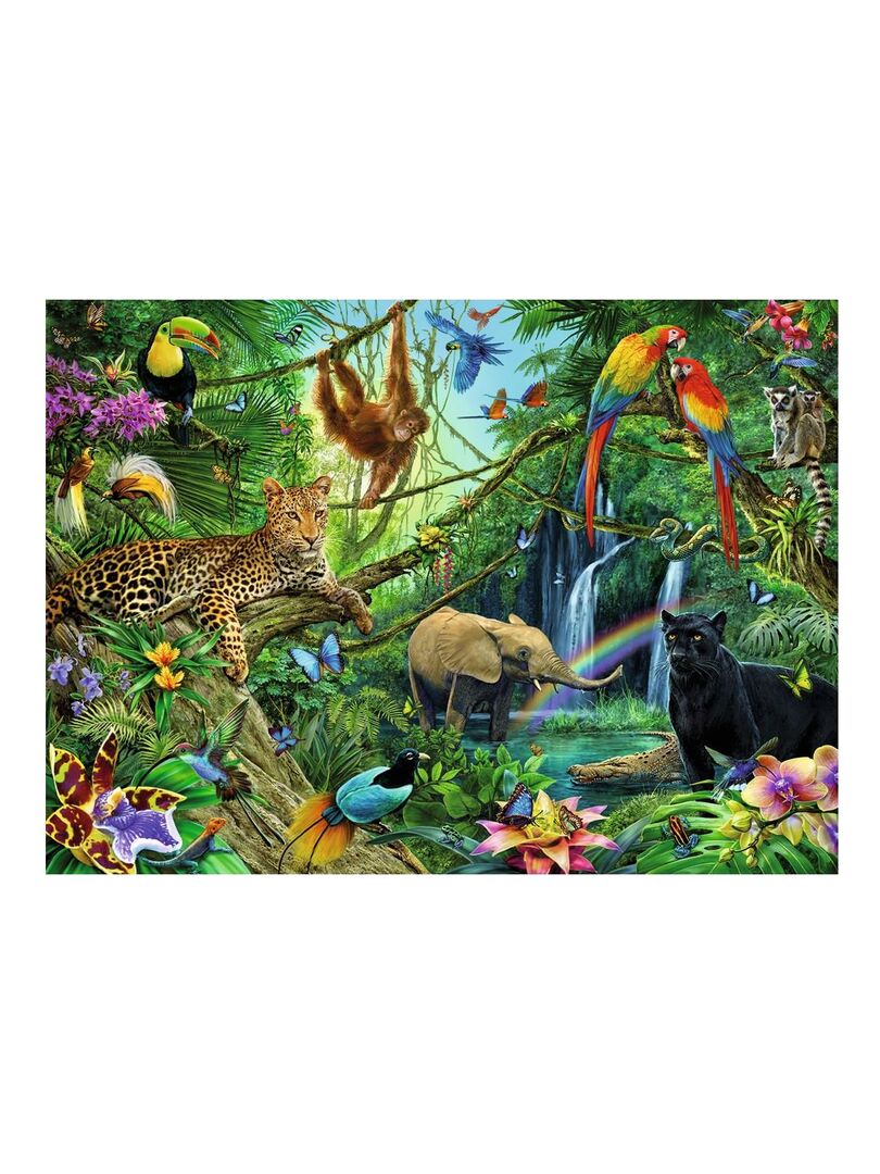 Puzzle Animaux dans la jungle, 200 pieces