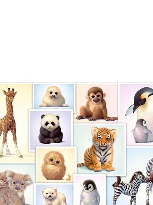 Puzzle 200 pièces : Bébés animaux sauvages - Kiabi